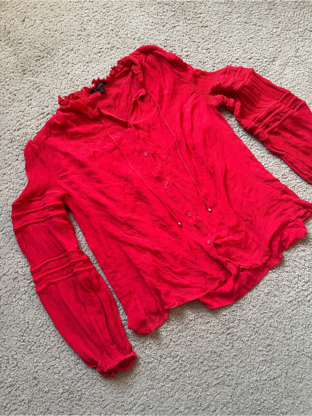 Red Banana Republic Peasant Blouse